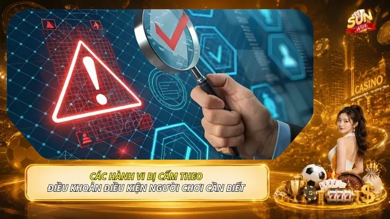 Các hành vi bị cấm theo điều khoản điều kiện người chơi cần biết 
