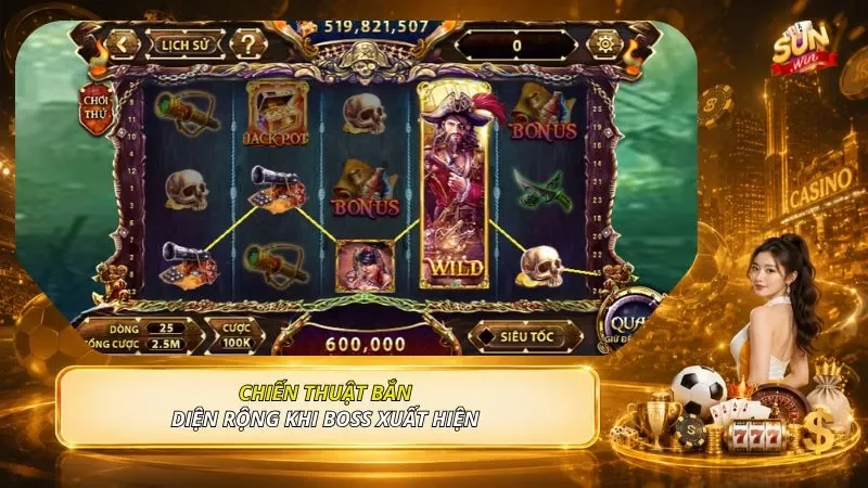 Chiến thuật bắn diện rộng khi boss xuất hiện 