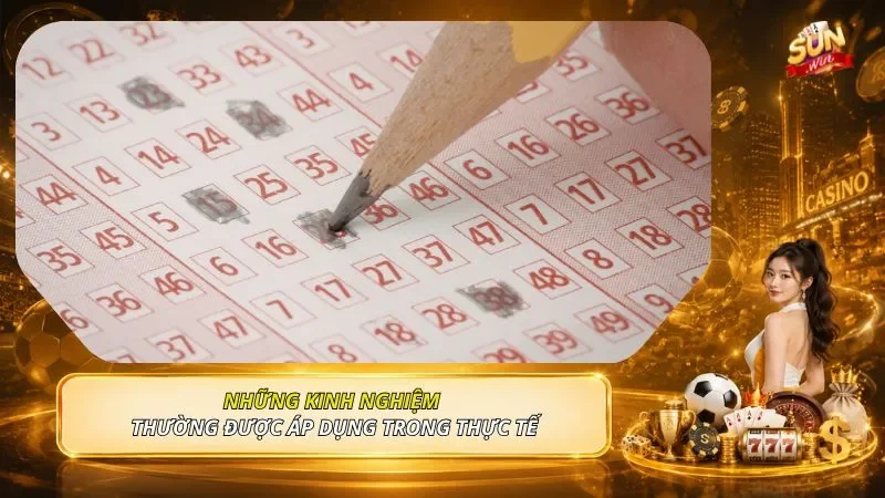 Những kinh nghiệm thường được áp dụng trong thực tế